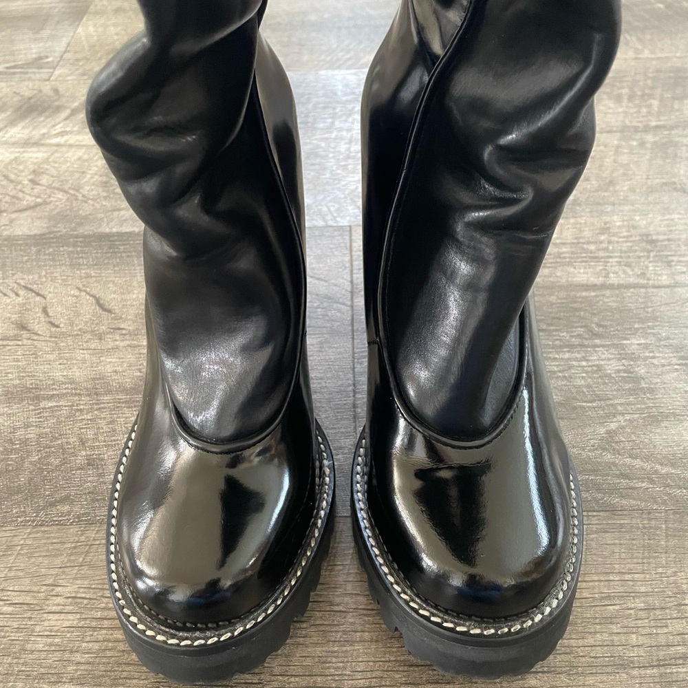 Jeffrey Campbell Avocet Black Knee-High Boots 🔌 - Picture 9 of 14